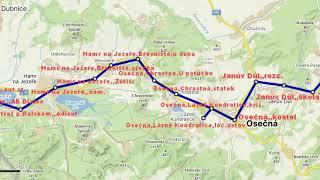 Hlášení linky 270 - BUS - IDOL - ČSAD Liberec - (zastávka na znamení)