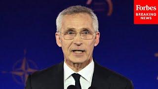 Secretary General Jens Stoltenberg Addresses The 2024 NATO Summit In Washington DC