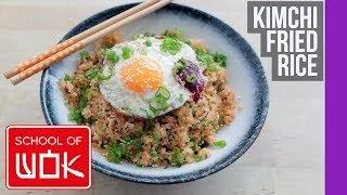 Tasty Korean Kimchi Fried Rice and Egg Recipe!