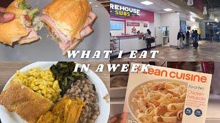 What I eat in a week as an HBCU college student (ft mccall dining hall)