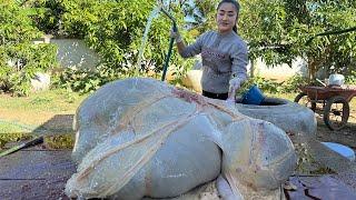 Amazing cooking skills: Big cow stomach cooking - Country food cooking