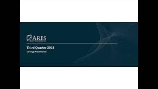 Ares Capital Corporation ARCC Q3 2024 Earnings Presentation