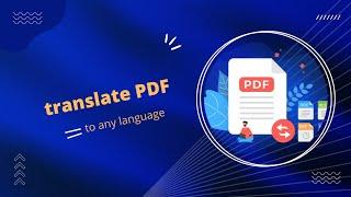 translate PDF to any language || PDF || Tech Authority