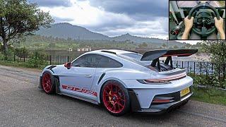 690HP Porsche 911 GT3 RS - Forza Horizon 5 | Thrustmaster T300RS gameplay