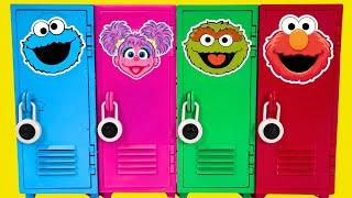 Sesame Street Back to School Locker Organization with Elmo and Cookie Monster