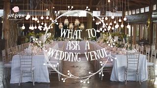 Wedding Planning: Questions to ask a Wedding Venue