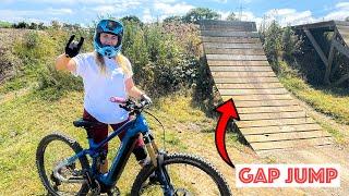 I GOT OVER THE FEAR AND RODE A BIG GAP JUMP!