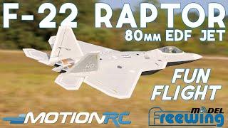 Freewing F-22 Raptor 80mm EDF Jet Fun Flight | Motion RC