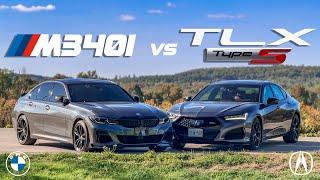 2023 Acura TLX Type S vs BMW M340i 3 Series // Battle of the Four-Door Sports Sedan!