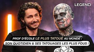 PROF D’ÉCOLE LE PLUS TATOUÉ AU MONDE : SON QUOTIDIEN & SES TATOUAGES LES PLUS FOUS ! (S*XE, YEUX..)