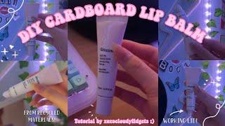 DIY CARDBOARD LIP BALM FULL TUTORIAL️