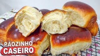 FOFINHO COMO NUVEM PÃO CASEIRO DE LEITE NINHO SUPER FÁCIL E DELICIOSO - PÃO DE LEITE EM PÓ