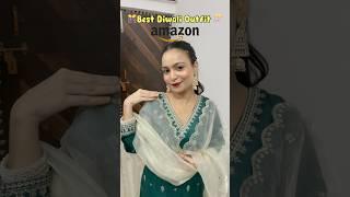 Best Diwali Outfit From Amazon🪔#shorts #youtubeshorts #diwalioutfit #kurtaset  #amazon