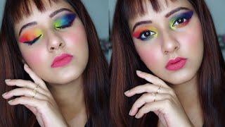 Pride Rainbow Eye MakeupTutorial | Pride Makeup Tutorial 2020 | Twilight QueenBee