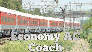 1st Run!!!! New 3rd AC Economy Coaches of Indian Railways