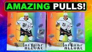 SHOCKINGLY GREAT! - 2021-22 Upper Deck Allure Hockey Hobby Box Break x2