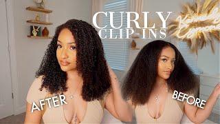 THE BEST CURLY CLIP INS FOR NATURAL HAIR FT. CURLS QUEEN