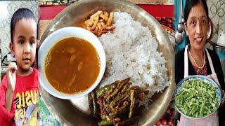 Nepali style Besan Dal ,Muli ka achaar & Beans Sabji | Sangita Kitchen|