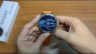 V99 smartwatch unboxing and quick menu view