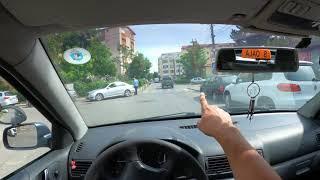 Intersecții cu risc - zone de examen Timișoara - Piața Flavia și piața Aurora