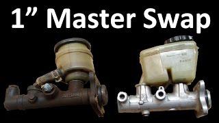 Toyota 4x4 Brake Master Cylinder Swap 13/16" to 1"