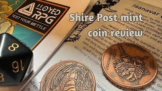 Shire Post Mint Coin Review.  Add some fun to your Dungeons and Dragons table.  Alloyed RPG