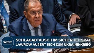 UN-SICHERHEITSRAT: Showdown in New York! Sergej Lawrow äußert sich zum Krieg in der Ukraine