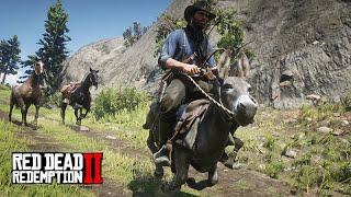 A FAZENDA DO JOHN MARSTON - Roubando um Burrinho e Domando Cavalo - Red Dead Redemption 2