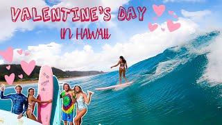 VALENTINE'S DAY IN HAWAII!! (SURFING PIPELINE)