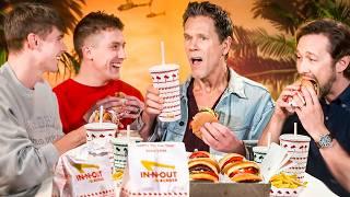 We got In-N-Out with Kevin Bacon and Joseph Gordon-Levitt!