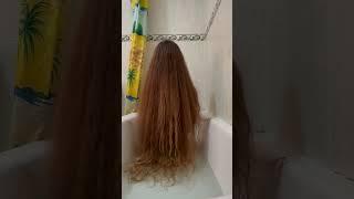 Long hair new wash video #longhair #hairwash #hair #girl #bathtime #fun #shortvideo #short #shorts #