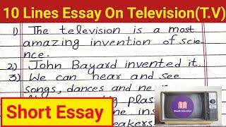 10 lines on Television | Television Essay in English/Advantage of Television