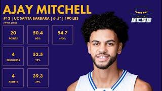 Ajay Mitchell - 2024 NBA Draft Scouting Highlights - UC Santa Barbara