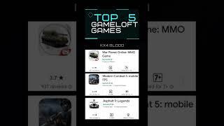 TOP 5 GAMELOFT GAMES FOR ANDROID #games