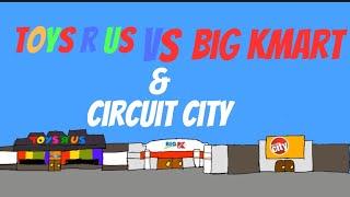 Toys R Us Vs big Kmart & circuit city (The Ending is so sad )