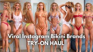 Viral Instagram Bikini Brands Try-On Haul | Bamba Swim & Frankies Bikinis | Expensive Micro Bikinis