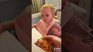 #instant2You Awesome babe eating pizza for the first time #cappersonly #CityAlertPlus #CAPtv