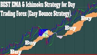 BEST EMA & Ichimoku Strategy for Day Trading Forex (Easy Bounce Strategy).