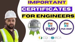 Important Certifications for Engineers in Saudi Arabia | ISO 9001:2015 QMS| PMP| RMP.