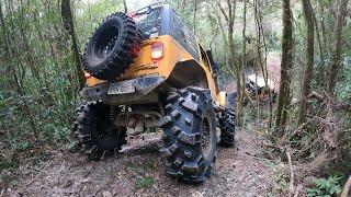 Trilha 4x4 ao extremo - Jeep Troller T4 & Gaiola acelerando sem dó!!!