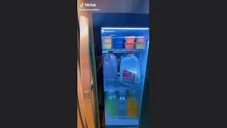 my mom has the coolest fridge