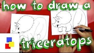How To Draw A Triceratops