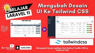 Tutorial Laravel 11: Mengubah Desain Aplikasi CRUD Buku dari Vanilla CSS (CSS Murni) ke Tailwind CSS