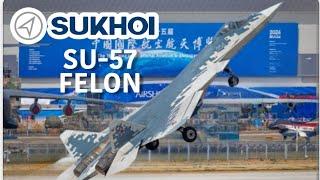 Russian SUKHOI SU-57 Felon Fighter Jet Performs Jaw Dropping Manoeuvres at China Airshow 2024