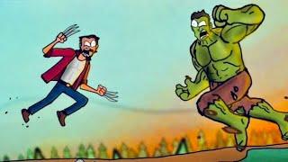 WOLVERINE vs HULK - Ultimate MARVEL Animation!