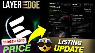 Layeredge Airdrop Update | Layeredge Airdrop Price | Layeredge Listing Date | Testnet Airdrop Task