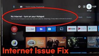 Mi Tv Wifi Connection Problem | No Internet - turn on your Hotspot error | Mi TV Internet issue FIX