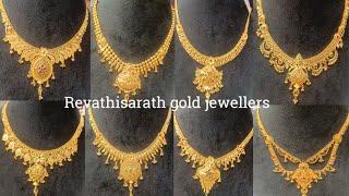 gold necklace designs|| gold necklace||simple gold necklace||light weight gold necklace