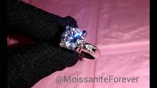 Low Budget Jewelry! Moissanite Forever Ring! Fire & Brilliance! Shines Brighter than a Diamond! 