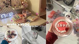 オタクの春休みvlogs⋆ 最近の購入品紹介/ 春物アイテム / ケーキ作り / GRL °・*:.。.